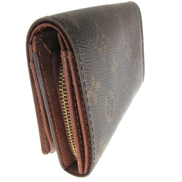 Louis Vuitton Brown Wallet Tresor Porte Monnaie Biet Canvas - Picture 1 of 4